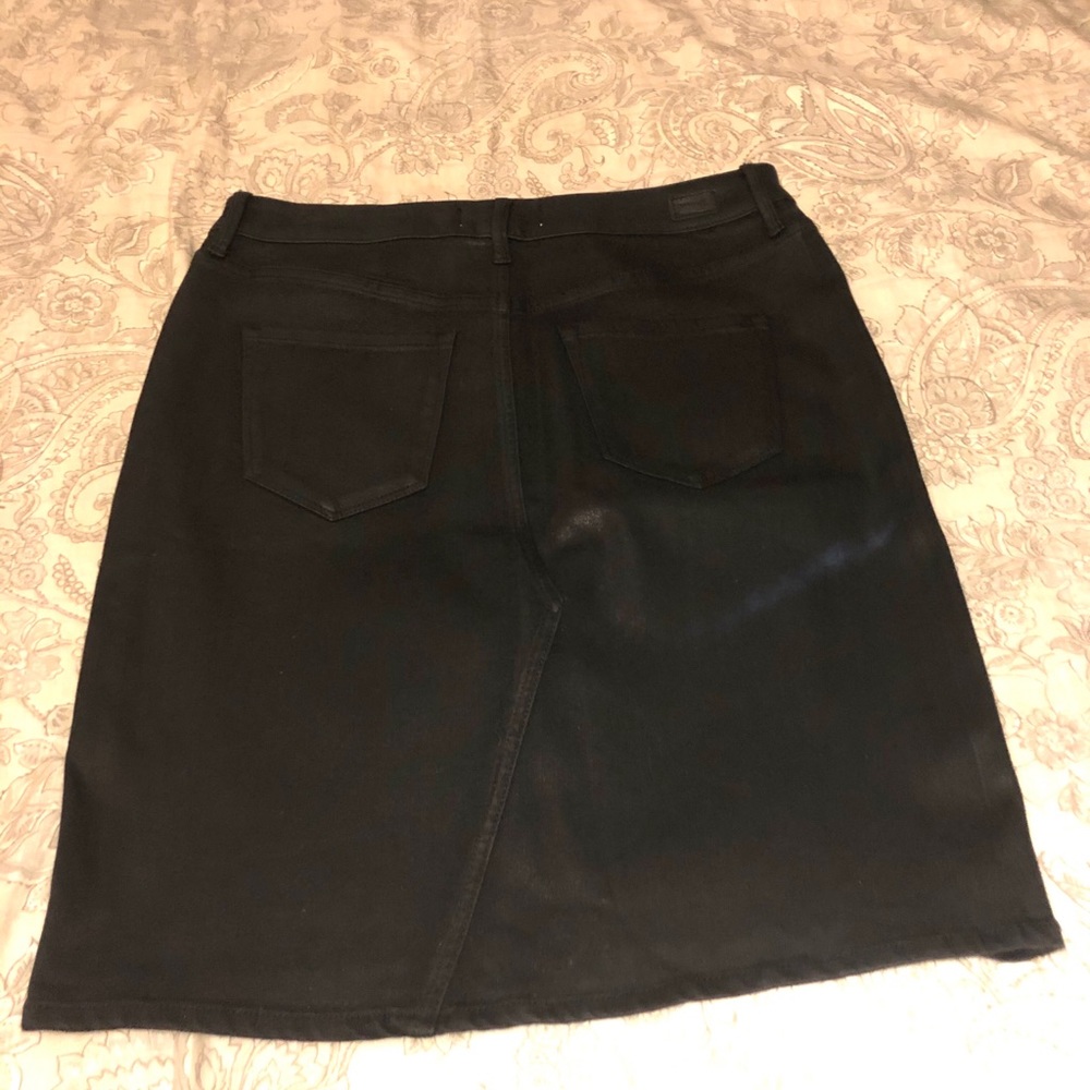 Skinnygirl Black Jean Skirt Size 10 - Picture 11 of 14